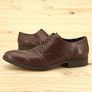 Cole Haan Men's Oxfords Sz 9.5 Brown Leather Classic Dress Shoes Plain Toe Derby